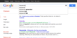 Cuvinte cheie optimizare site